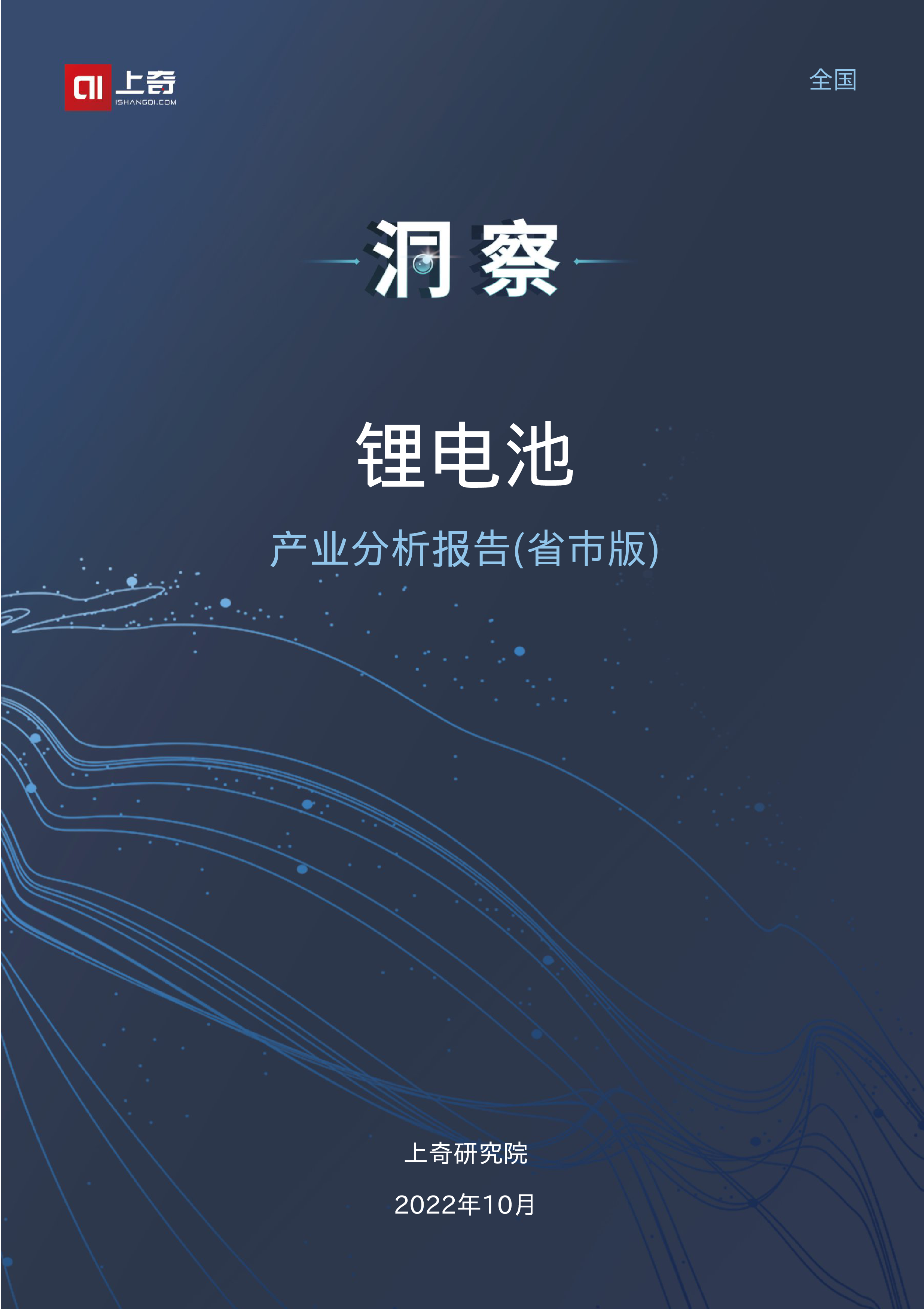上奇研究院2022年锂电池产业分析报告28页